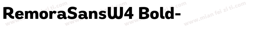 RemoraSansW4 Bold字体转换